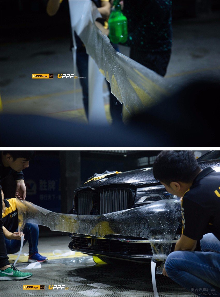 全新BMW 740Li全車(chē)施工UPPF專(zhuān)車(chē)專(zhuān)用透明保護(hù)車(chē)衣